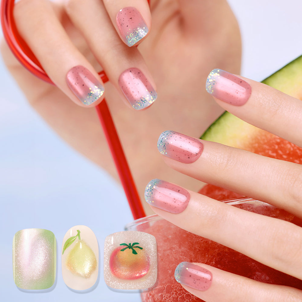 Dashing Diva Magic Press Hydrating Juicy Nail & Pedi 3pc Set (2+1)