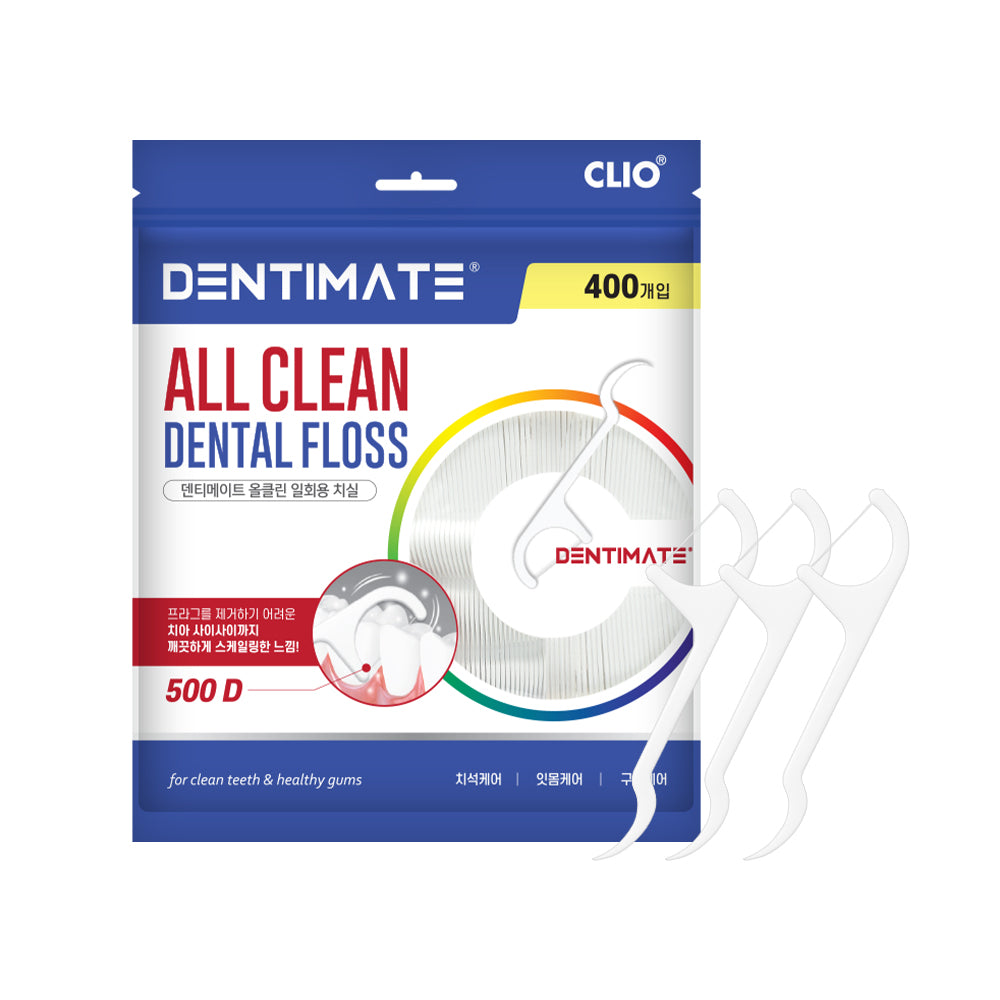 Clio Dentimate Disposable Floss Picks, 400 pcs