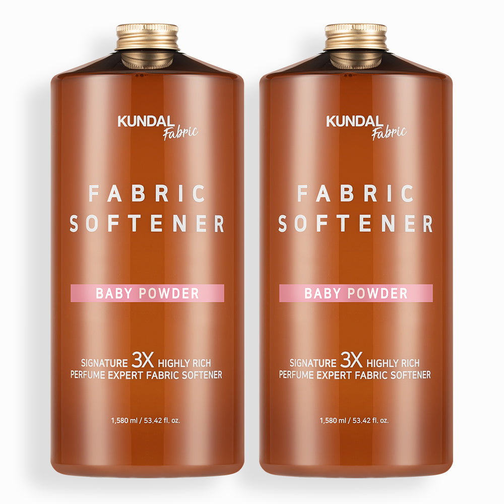 Kundal 3X Ultra-Concentrated Perfume Fabric Softener 2 Pack 1580ml - Baby Powder