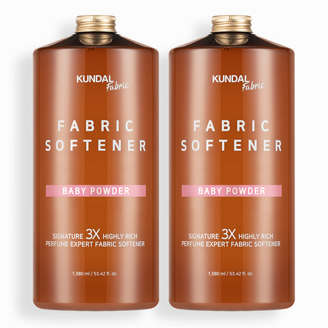 Kundal 3X Ultra-Concentrated Perfume Fabric Softener 2 Pack 1580ml - Baby Powder