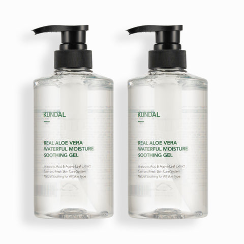 Kundal Waterful Moisture Aloe Soothing Gel 500ml (1+1 Set)