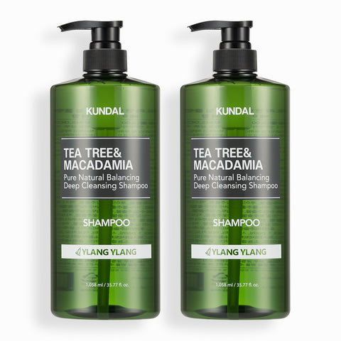 Kundal Deep Cleansing Oily Shampoo 2-Piece Set - Ylang Ylang 1058ml