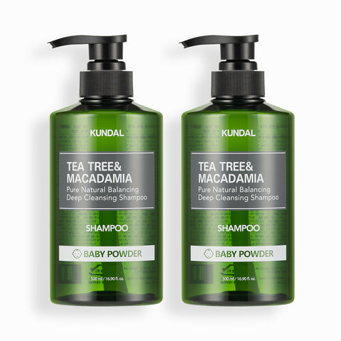 Kundal Deep Cleansing Oily Shampoo 2 Pack Baby Powder 500ml