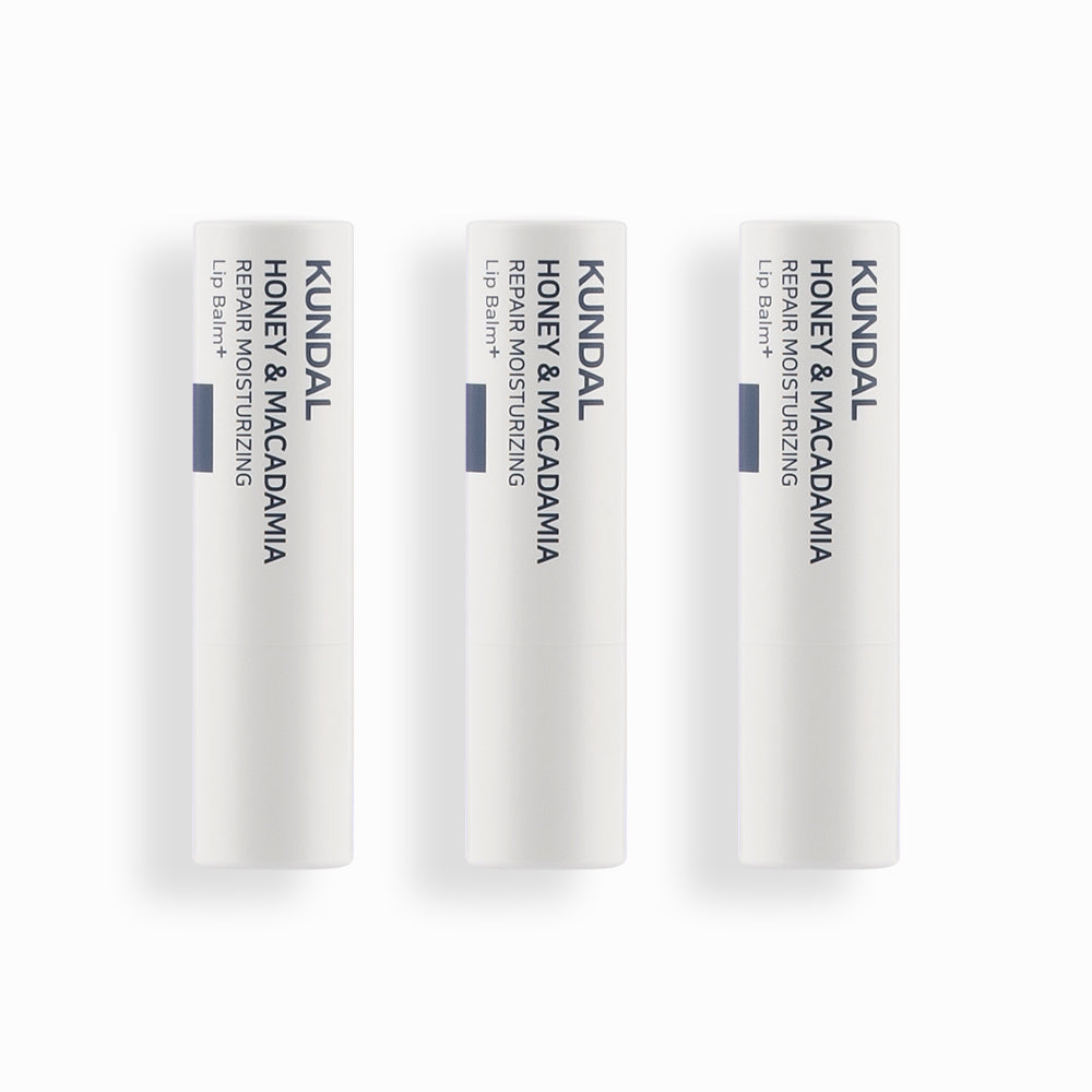 Kundal Repair Lip Balm Trio Set Unscented 3.6g