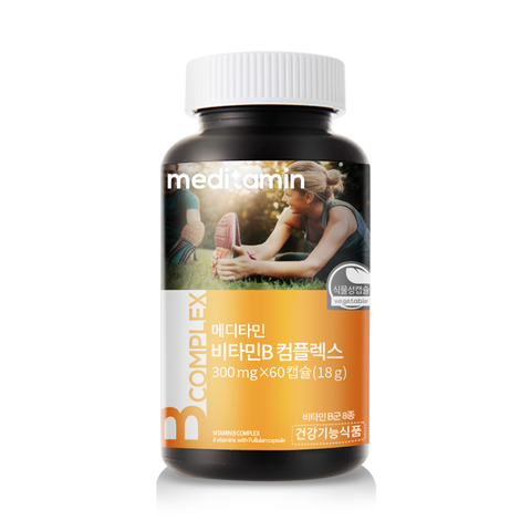Meditamin Vitamin B Complex High-Dose Additive-Free Folic Acid Biotin Pantothenic Niacin 300ml (2 Pack)
