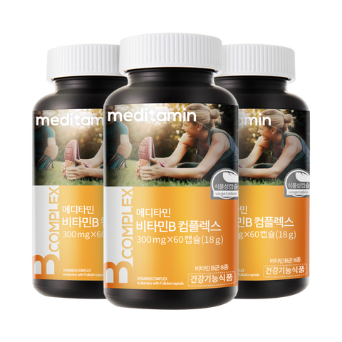Meditamin Vitamin B Complex High-Dose Additive-Free Folic Acid Biotin Pantothenic Niacin 300ml (2 Pack)