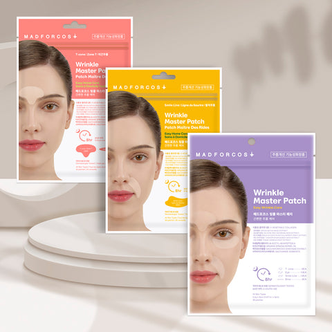 Madforcos Wrinkle Master Patch - Glabellar Line Patches 2 Sheets (60 patches) Zipper Type