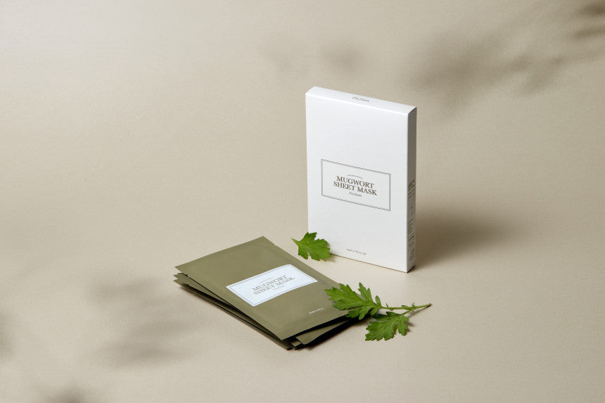 White notebook with green leaves on a beige background
