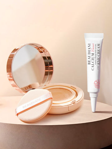 Beaudiani Tight-Up Original Cushion Pact 12g SPF50+ and Dark Circle Cover Eye Cream 15ml Set