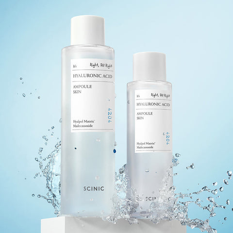 Scinic Low-Molecular Hyaluronic Acid Ampoule Skin 150ml + 300ml Moisture Toner Set