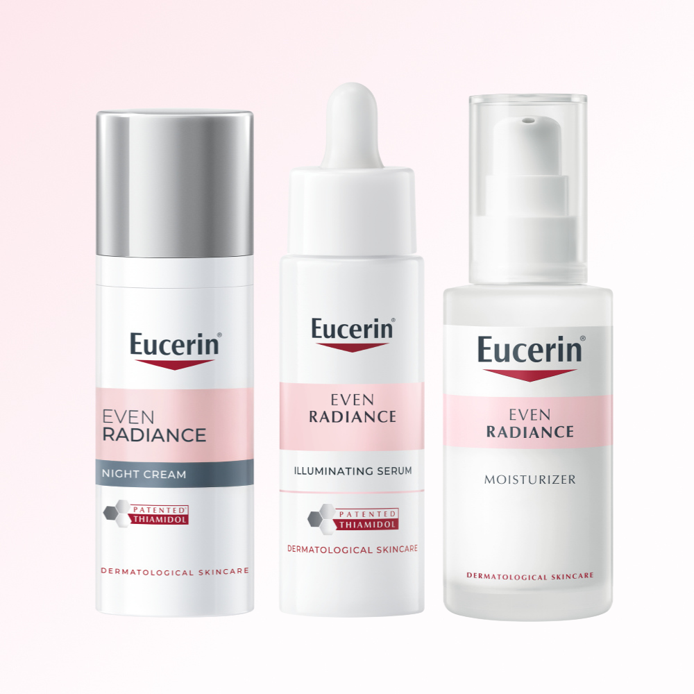 Eucerin Even Radiance Tiamidol Night Cream 50ml + Illuminating Serum 30ml + Moisturizer 50ml 3-Piece Set