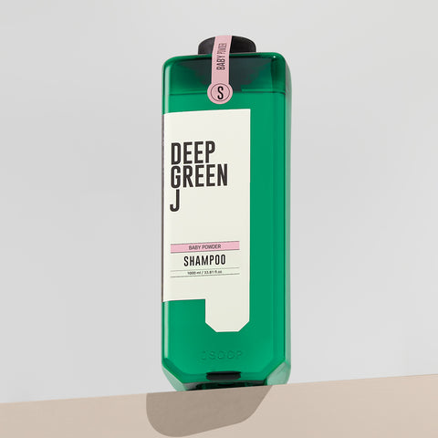 Jsoop Deep Green J Nature Shampoo (Baby Powder) 1000 ml