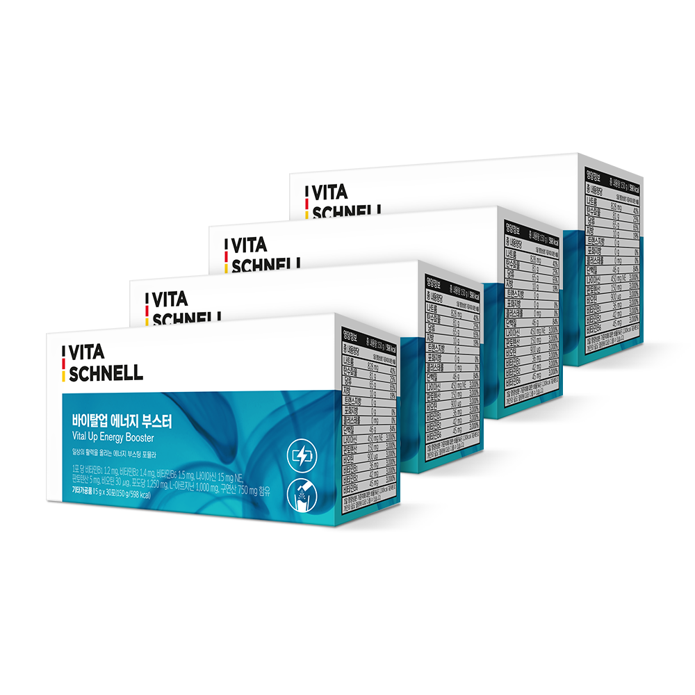 Nutrione VitaSchnell VitalUp Energy Booster 5g x 30 Sachets (Pack of 4)