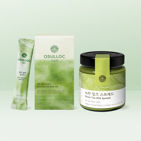 OSULLOC Matcha Milk Tea & Green Tea Milk Spread 10P x 20g