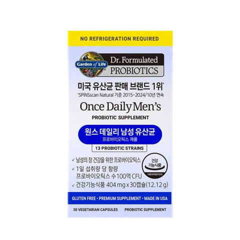 JungKwanJang Garden of Life Once Daily Men's Probiotic 30 Capsules (1 Count)