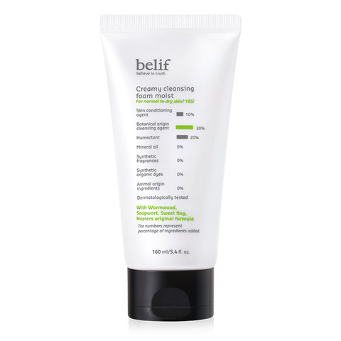 belif Creamy Cleansing Foam Moist 160ml