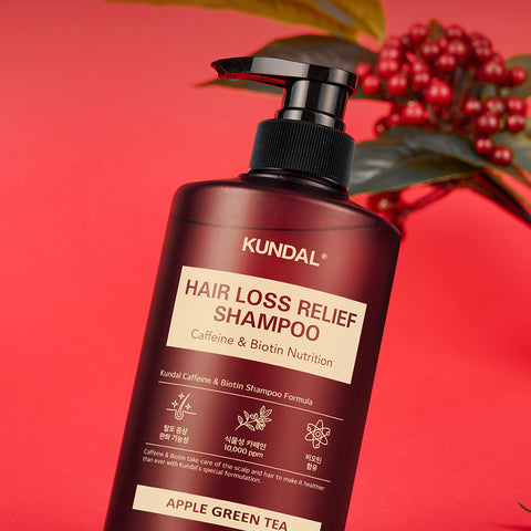 Kundal Caffeine & Biotin Hair Loss Shampoo 780ml - Apple Green Tea