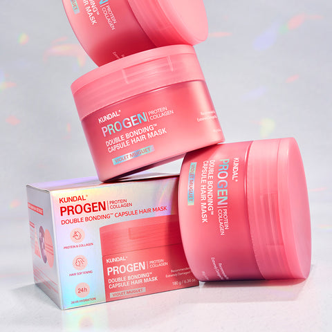 Kundal Progen Double Bonding Extreme Damage Care Capsule Hair Mask 180g (Violet Muguet)