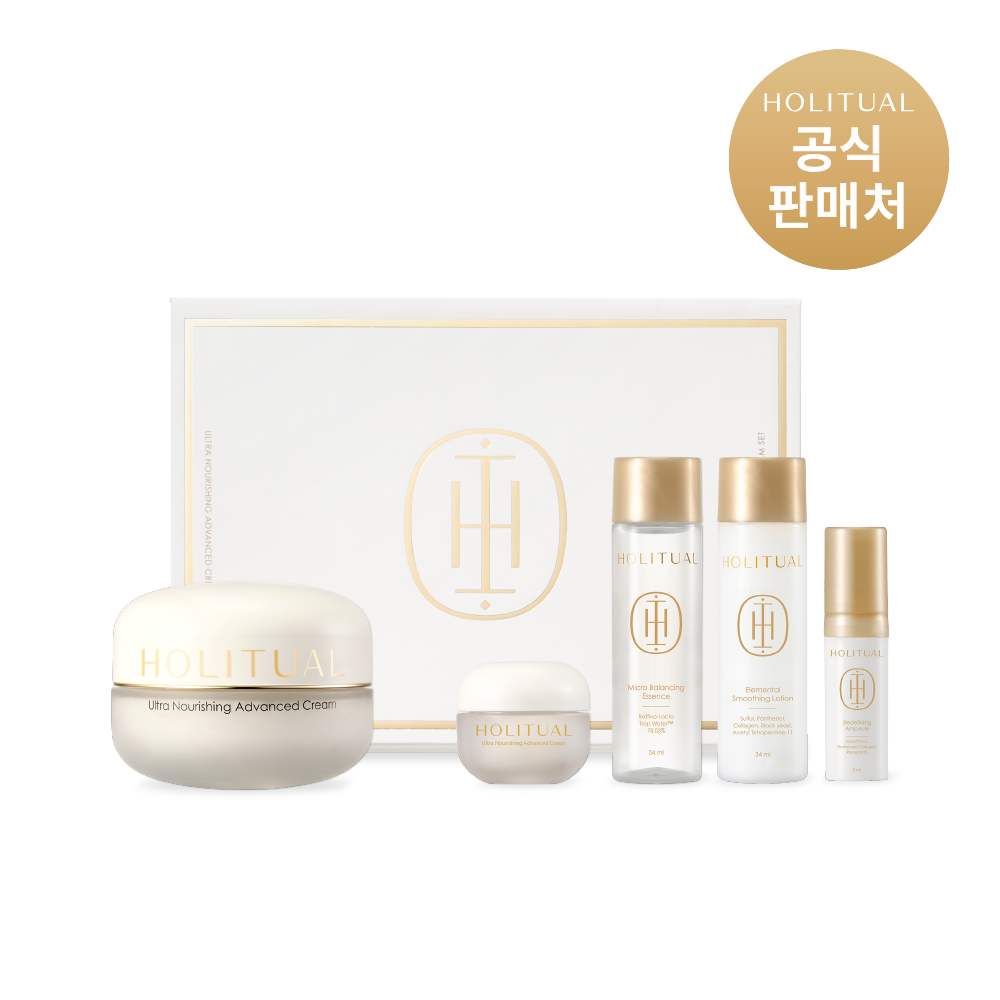 Holitual Ultra Nourishing Advanced Cream Set (Cream 80ml + Essence 34ml + Lotion 34ml + Ampoule 5ml + Cream 10ml)