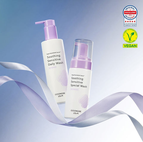 Goongbe Soothing Sensitive Daily Wash 200ml + Soothing Sensitive Special Wash 150ml (Foam)