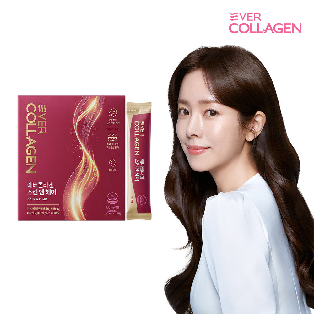 Newtree Ever Collagen Skin & Hair High-Potency GPH Peptide Collagen 1 Box (4 Weeks)