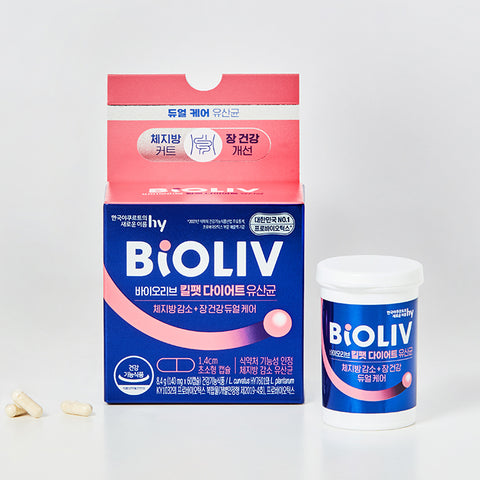 Korea Yakult EHY BioLive KillFat Diet Probiotics 60 Capsules (1 Pack)