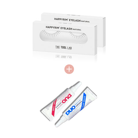 The Tool Lab HappyRim Eyelash Point Tail Duo + Adhesive Set (2 Pack) (4 Pairs)