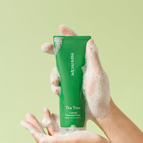 Papa Recipe Tea Tree Control Cleansing Foam 120ml (2 Pack)