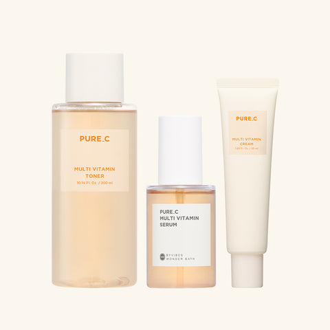 Chosungah Beauty Wonderbath Pure C Multi-Vitamin Set Toner 300ml + Serum 100ml + Cream 50ml