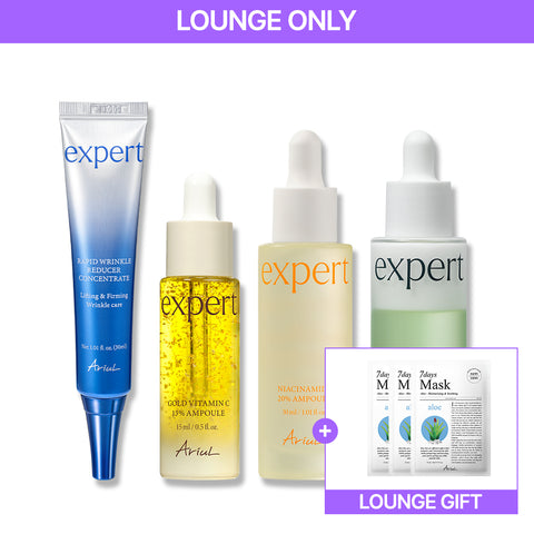 Ariul Expert Wrinkle Reducer + Gold Vitamin C + Green Cera Cream + Niacinamide x2 ( Set)