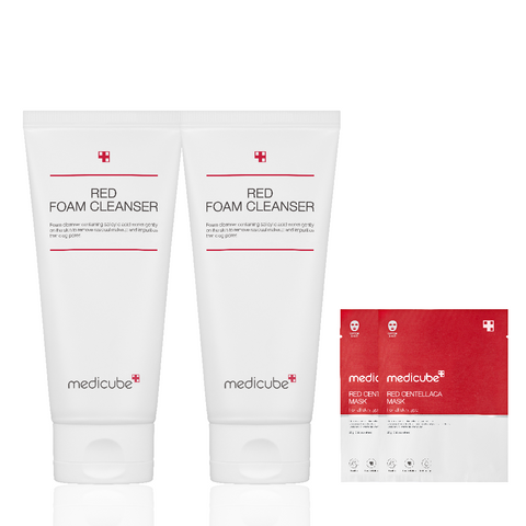 Medicube Red Acne Foam Cleanser 120ml (2 pack)
