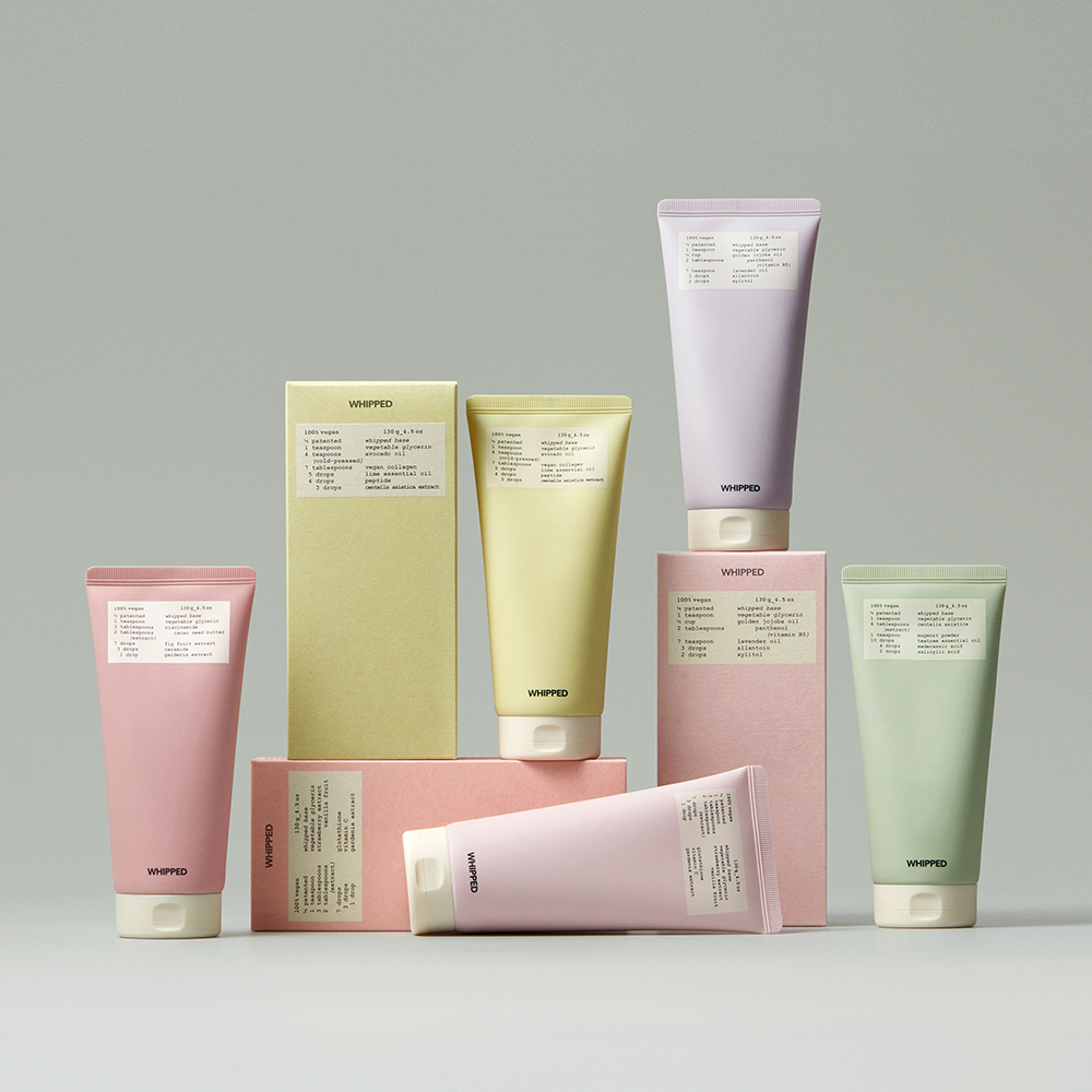 Whipped Vegan Pack Cleanser 130g (Choose 3 of 6) 2+1 Promotion + Free Pouch Sunscreen & Mask Pack