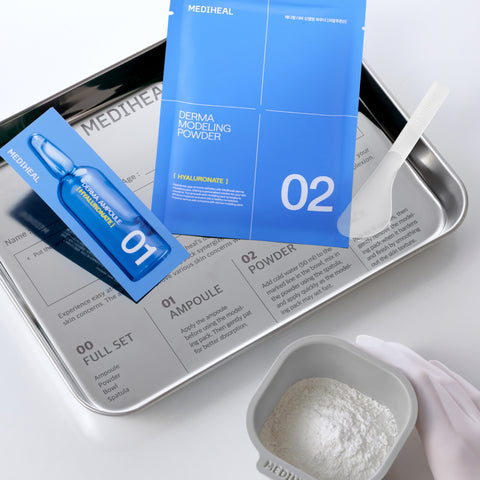 Mediheal Derma Modeling Pack [Hyaluronic Deep Moisture] 5 Treatments (Ampoule 2ml / Powder 28g)