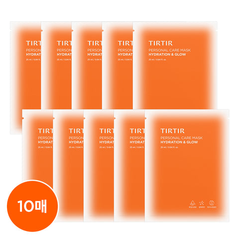 TIRTIR Personal Care Mask 3-Set (Red Calming, Moisture Glow, Hydrating Radiance) 10P