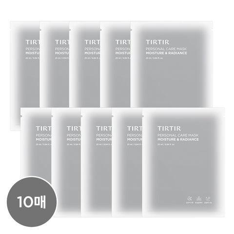 TIRTIR Personal Care Mask 3-Set (Red Calming, Moisture Glow, Hydrating Radiance) 10P