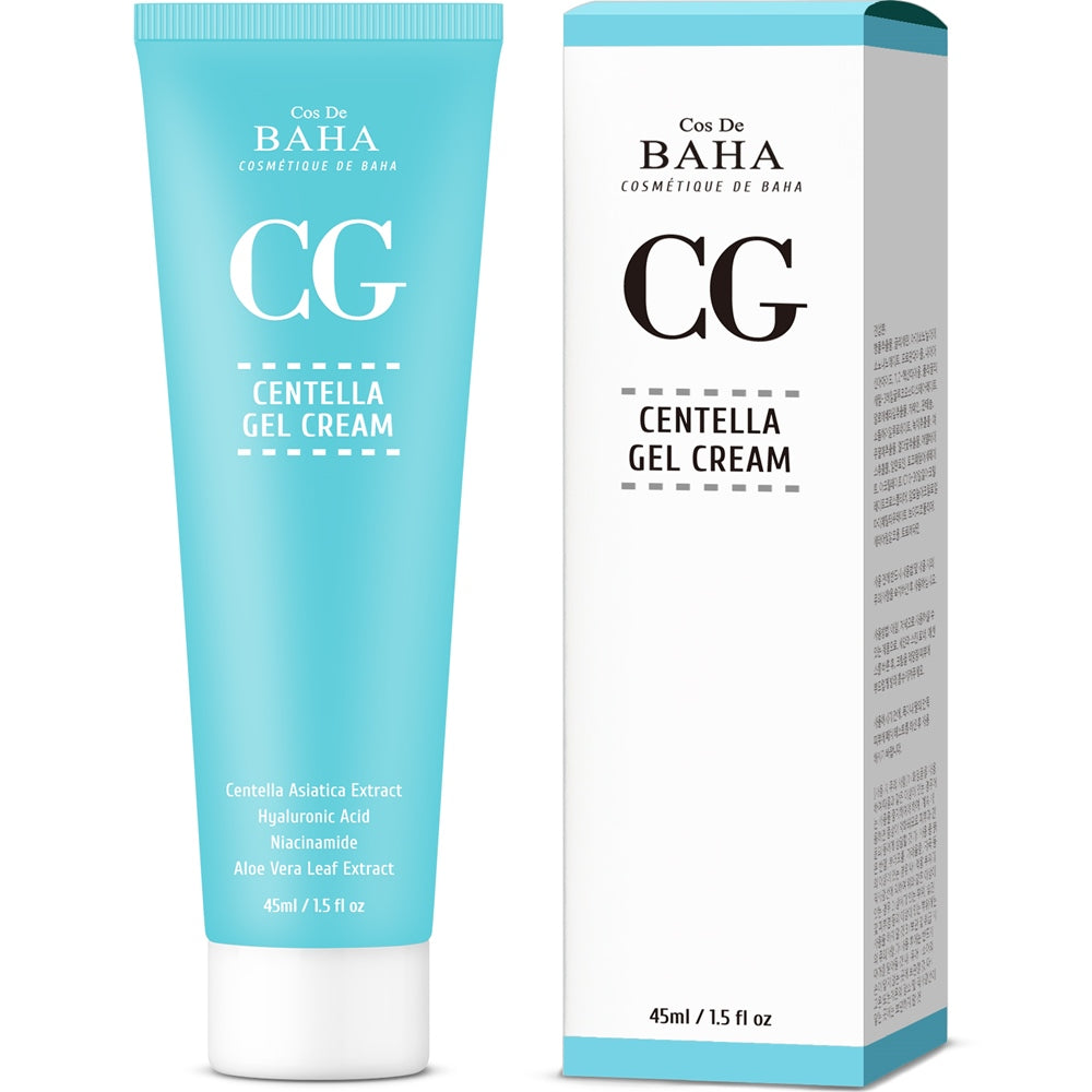 Cos De BAHA CG Centella Gel Cream (Madecassoside) - Cica Soothing Moisturizer 45ml