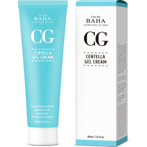 Cos De BAHA CG Centella Gel Cream (Madecassoside) - Cica Soothing Moisturizer 45ml
