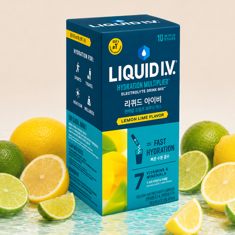 Liquid I.V. Hydration Powder Mix Lemon Lime Flavor 10 Pack (160 ml/g)