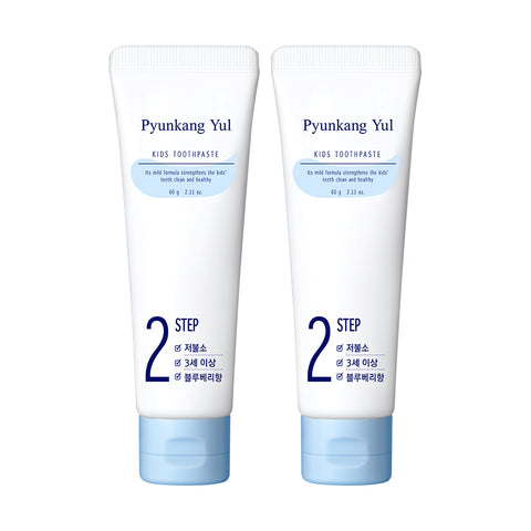 Pyunkang Yul Kids Low-Fluoride Toothpaste, Blueberry 60g (2 Pack)