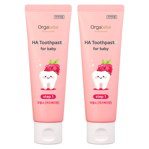 Orgabebe H.A. Stage 1 Toothpaste Fluoride-Free Raspberry