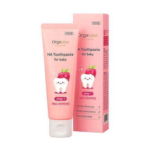 Orgabebe H.A. Stage 1 Toothpaste Fluoride-Free Raspberry