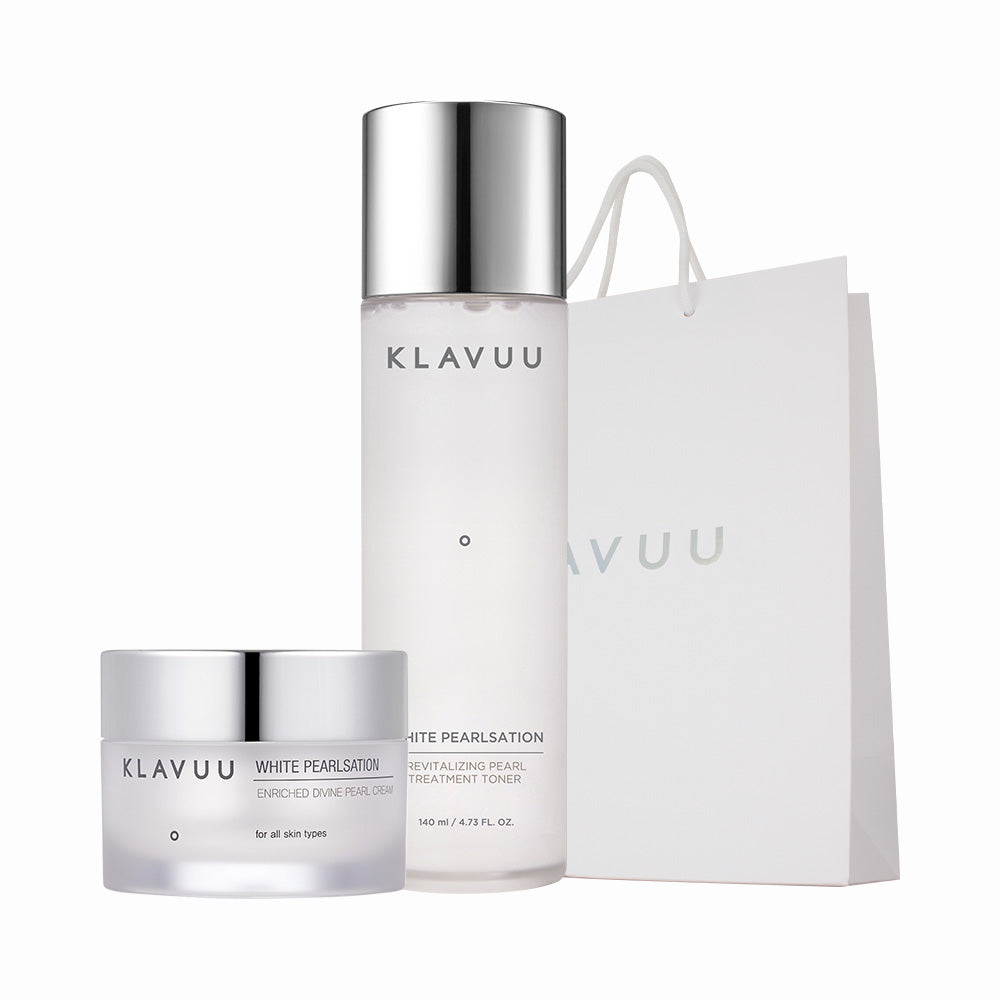 KLAVUU Whitening Care 2-Piece Set (Toner + Cream)