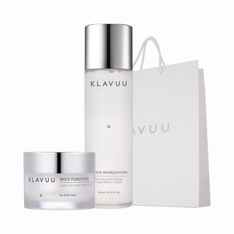KLAVUU Whitening Care 2-Piece Set (Toner + Cream)