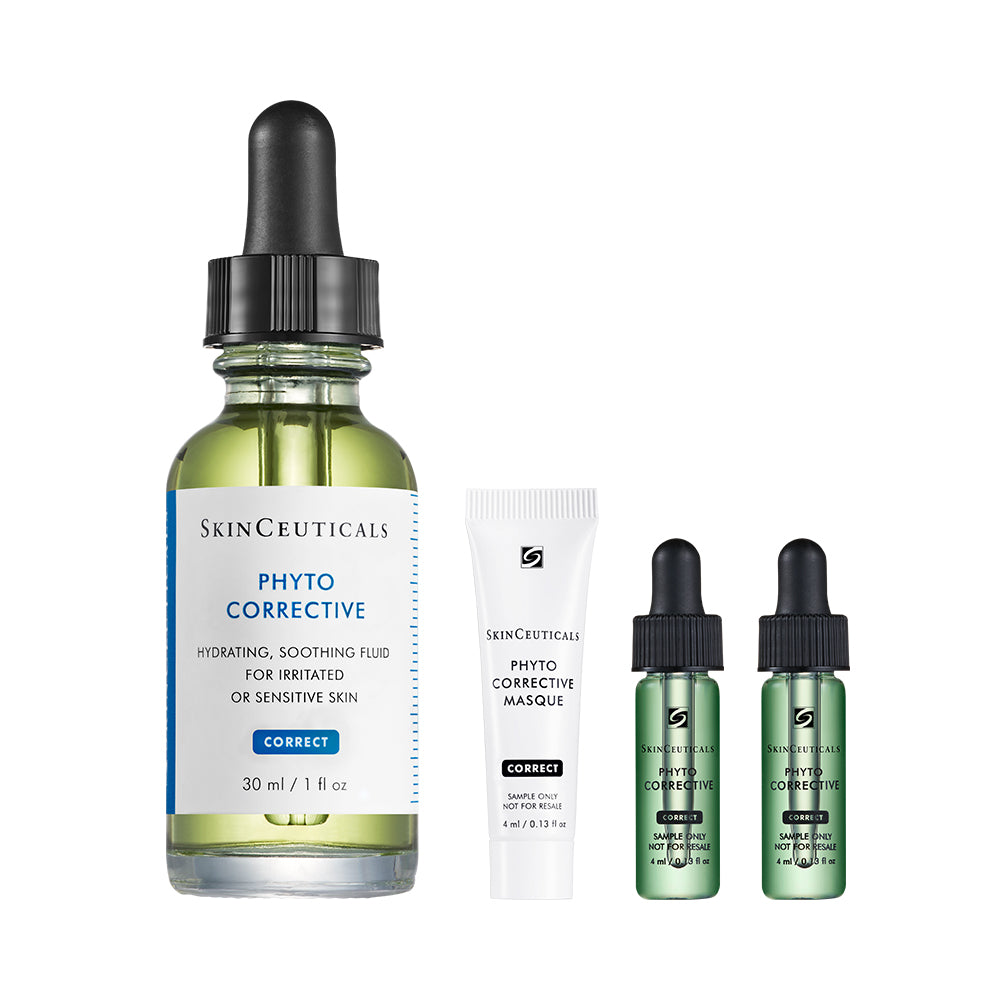 SkinCeuticals Phyto Corrective Rapid Cooling Calming Serum 30ml Set (Includes Phyto Serum & Mask)