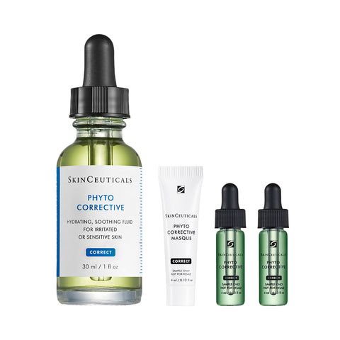 SkinCeuticals Phyto Corrective Rapid Cooling Calming Serum 30ml Set (Includes Phyto Serum & Mask)