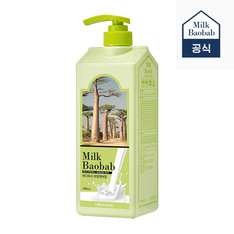 Milk Baobab Original Body Wash Lime & Basil, 1L