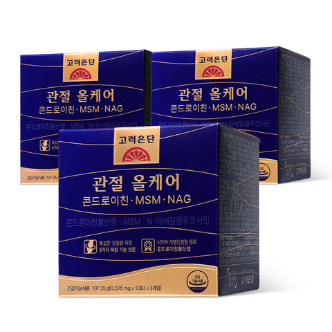 Koreaeundan Joint All-Care Chondroitin-MSM-NAG 3-Pack 30 Sachets (3,575 mg each)