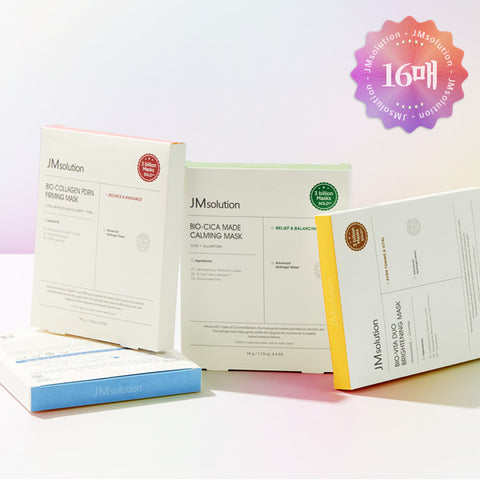 JM Solution Hydrogel High-Concentration Ampoule Mask Pack 4 Types (4 Pack)