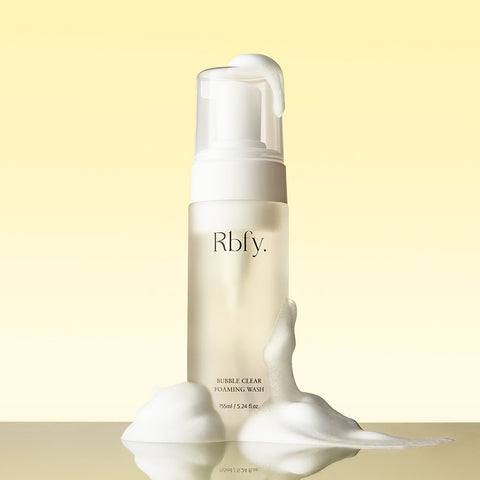 RBFY Bubble Clear Foaming Wash 155ml (Salicylic Acid) - Low-Irritation Acne Bubble Foam, 3-Pack (5%)
