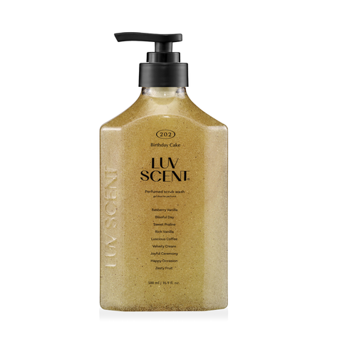 Luvscent Scrub Body Wash 500ml - Birthday Cake Raspberry Vanilla
